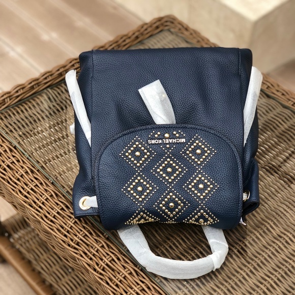 NWT Michael Kors studded leather backpack - Picture 4 of 8